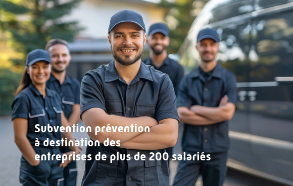 Subvention prévention pour les entreprises de plus de 200 salariés