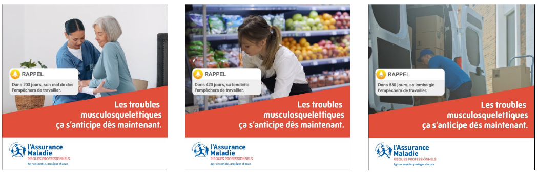 Viseuls de la campagne de communication TMS