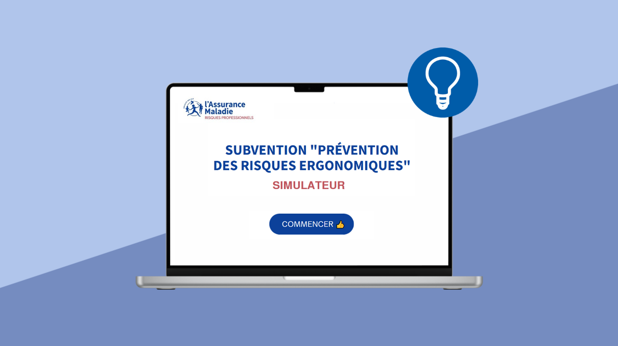 ordinateur connecté au simulateur d'éligibilité