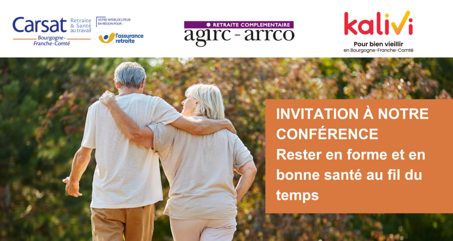 Conférence des caisses de retraite "Rester en forme et en bonne santé au fil du temps"